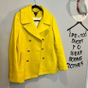 YELLOW 😍 pea coat